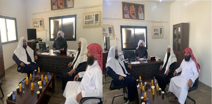 زيارة الشيخ سعد العمري والشيخ محمد السرحاني مدير جمعية خميس مشيط
